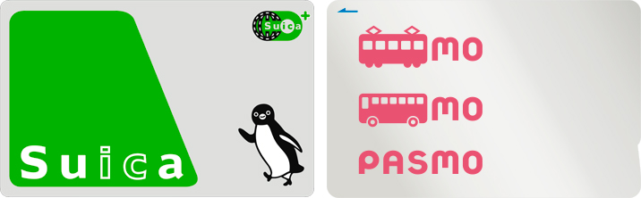左:Suica、右:PASMO